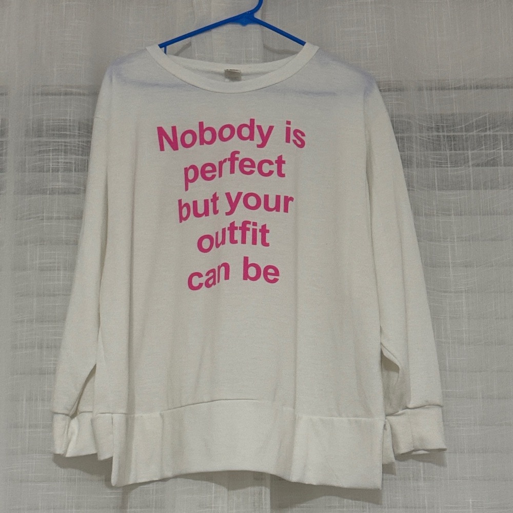 Sew In Love White Sweatshirt (NWOT)